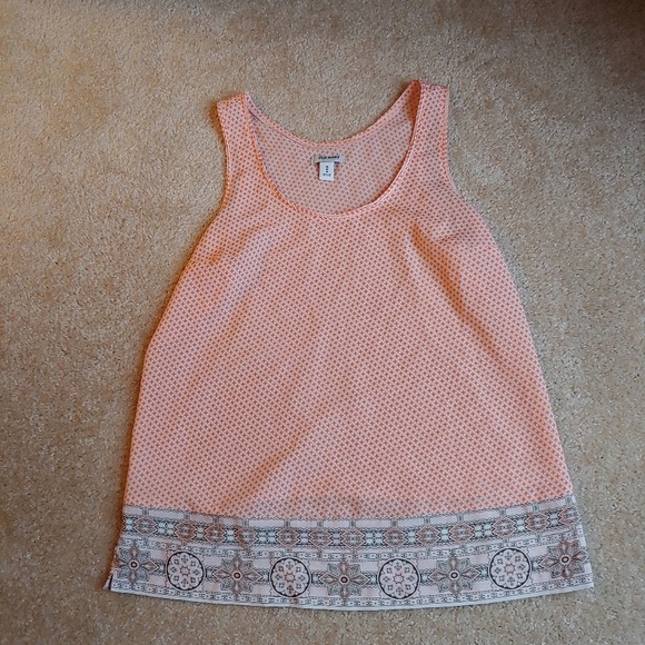 NWOT Old Navy semi sheer orange tank top - Picture 1 of 4